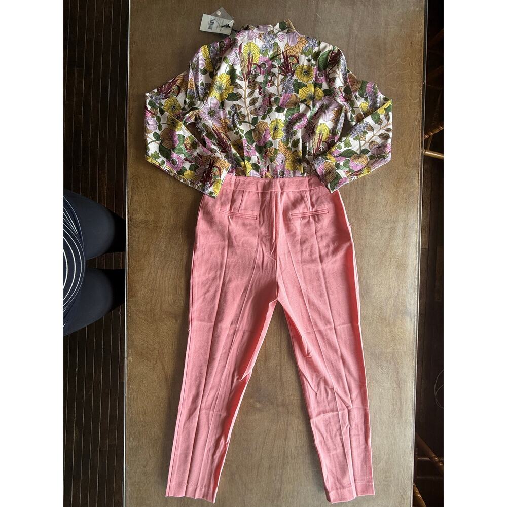 NWT Tuckernuck Adalie Wildflower Fields Floral Pink Jumpsuit 6 $298 - Picture 6 of 6